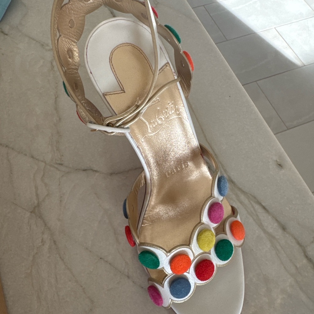 Christian Louboutin Smartissima 100 Kid Irise Sandals - Picture 5 of 7